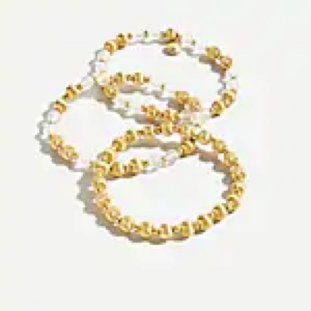 J. Crew Beaded Stretch Bracelets. Never worn!